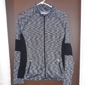 Grey and black sport lightweight jacket